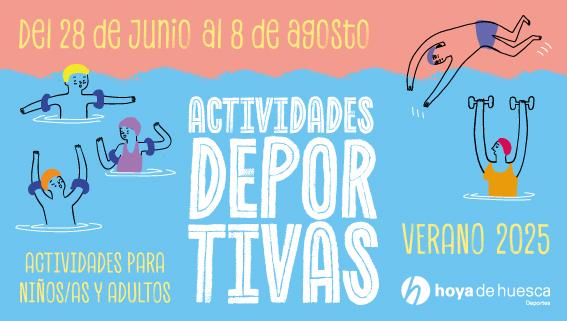 Imagen Actividades deportivas de verano 2025 organizadas por la Comarca de la Hoya de Huesca
