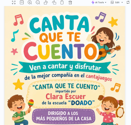 Imagen DOADO. “Canta que te cuento”