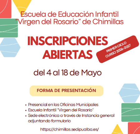 Imagen Apertura del plazo de preinscripción en la Escuela de Educación Infantil...